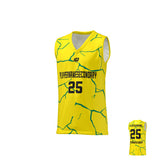 Basketball Jersey Cracks - Yellow